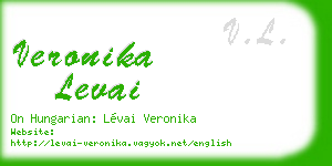 veronika levai business card