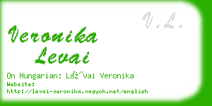 veronika levai business card